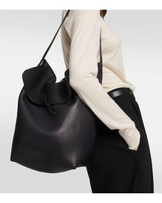 The Row Black N/s Park Leather Tote Bag
