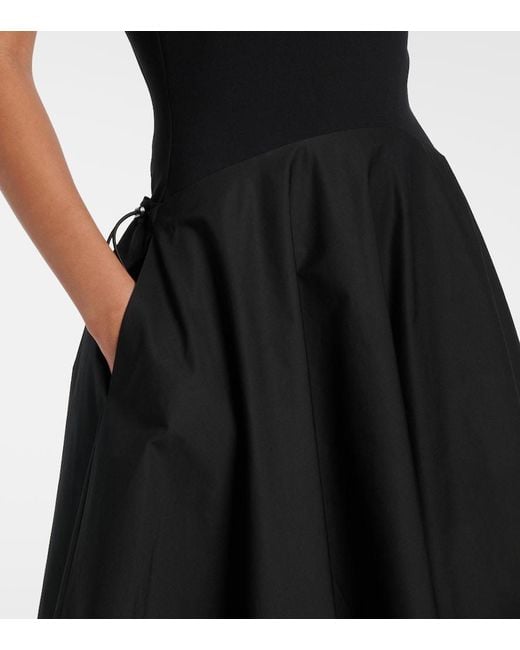 Tory Burch Black Racerback Midi Dress