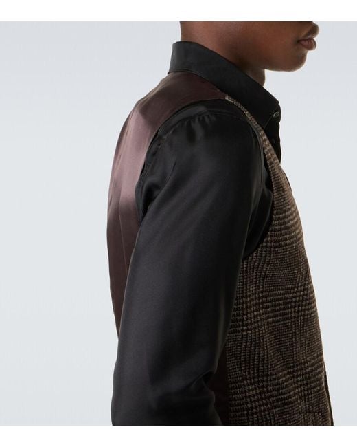 Dolce & Gabbana Brown Checked Pattern Vest for men