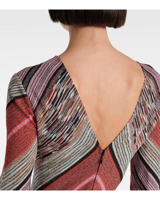 Missoni Red Lame Maxi Dress