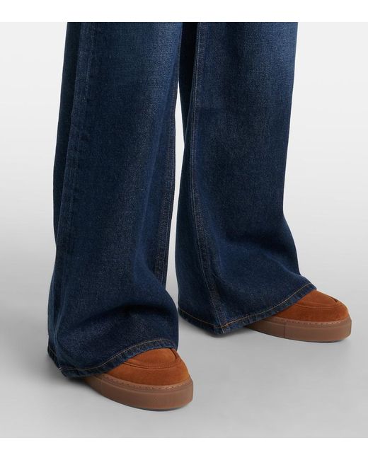 Citizens of Humanity Blue Paloma High-Rise Wide-Leg Jeans