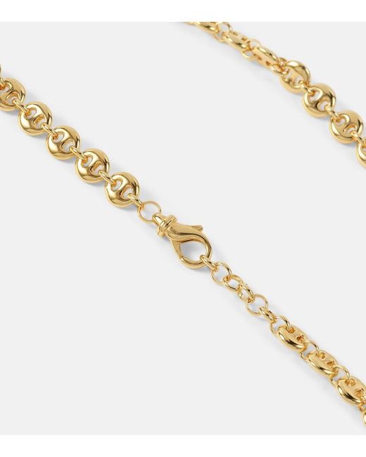 Sophie Buhai Metallic Halskette Small Circle aus Sterlingsilber, 18kt vergoldet