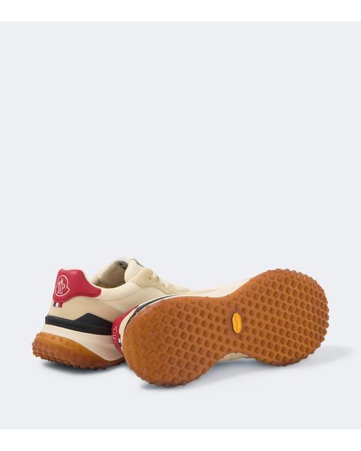 Moncler Natural City Trek Suede-Trimmed Sneakers for men