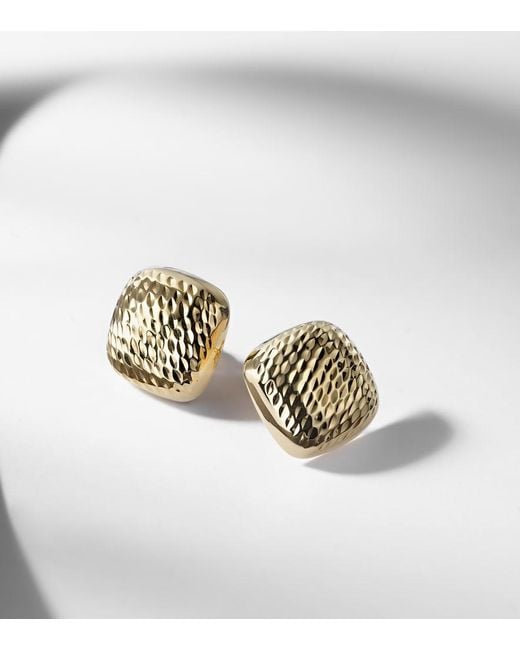 STONE AND STRAND White Bond 14Kt Oversized Earrings