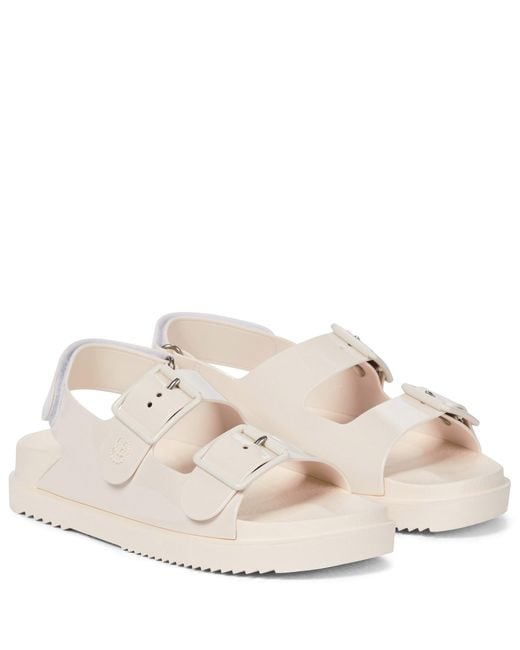 White rubber best sale sandals