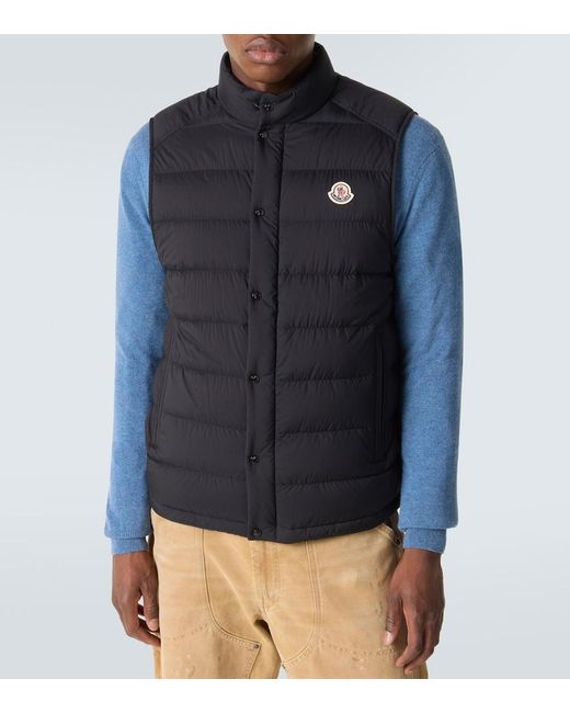 Moncler Black Barthe Down Vest for men