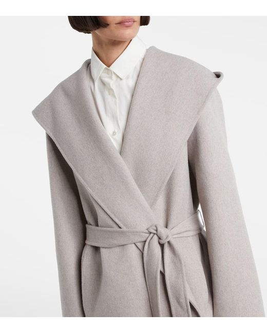 The Row Gray Mantel Cicero Aus Kaschmir