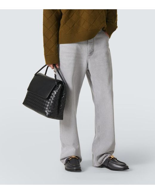 Bottega Veneta Crossbody Bag Andiamo Aus Leder in Black für Herren