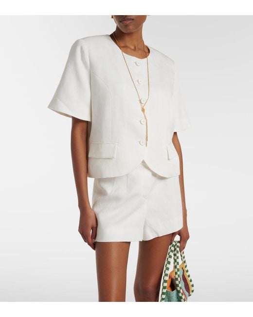 Faithfull The Brand White Orsa Blazer