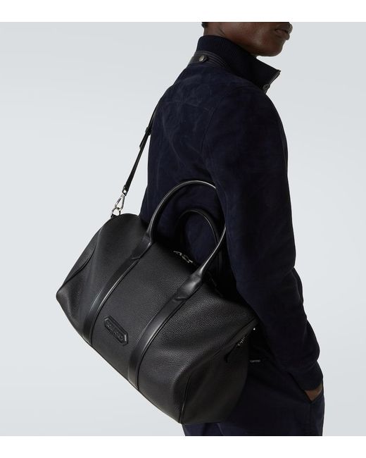 Bolso De Viaje De Piel Tom Ford de hombre de color Black