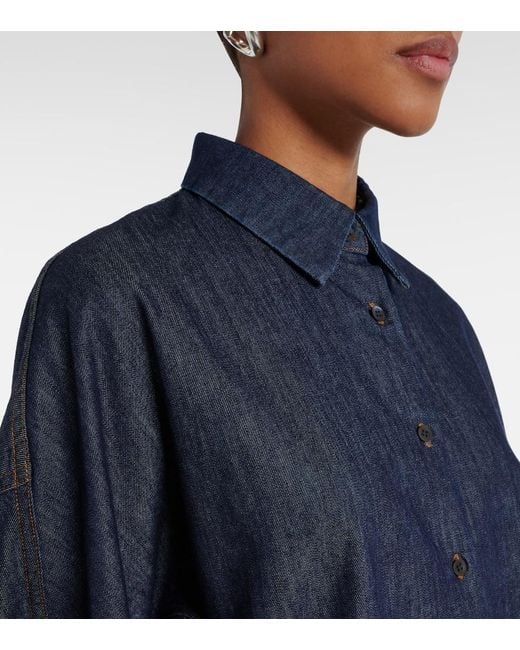Dries Van Noten Blue Denim Shirt