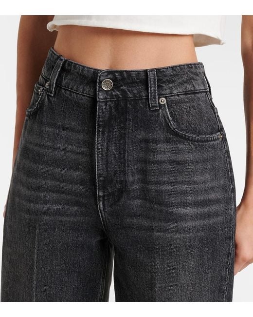 Dolce & Gabbana Black High-Rise Flared Jeans