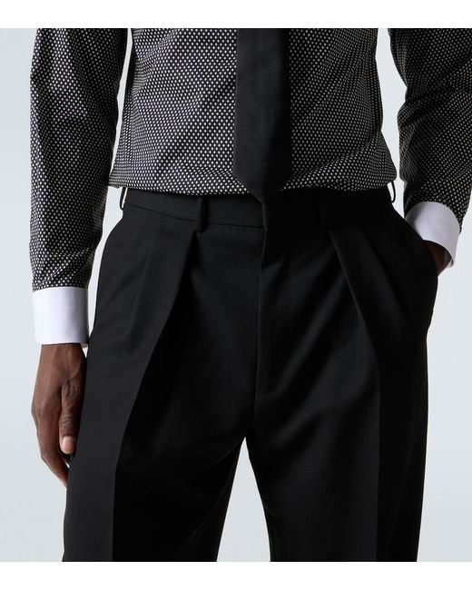 Tom Ford Black Wool Suit Pants for men