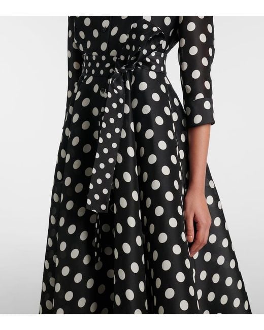 Carolina Herrera Black Robe Aus Seide