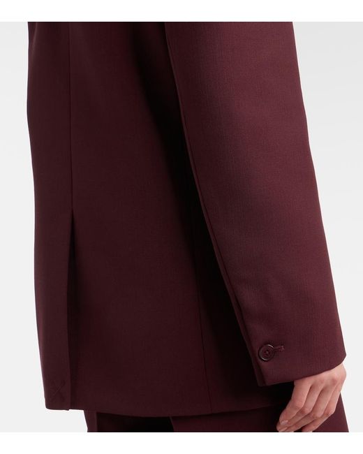 Frankie Shop Red Monterey Double-Breasted Blazer