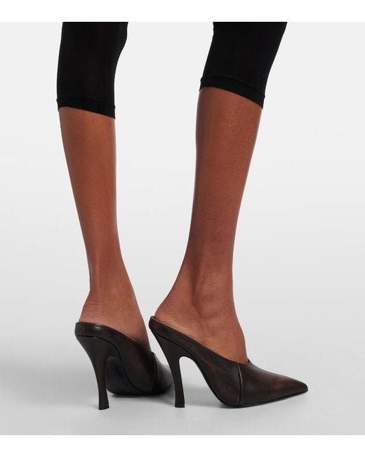 Magda Butrym Black Leather Mules