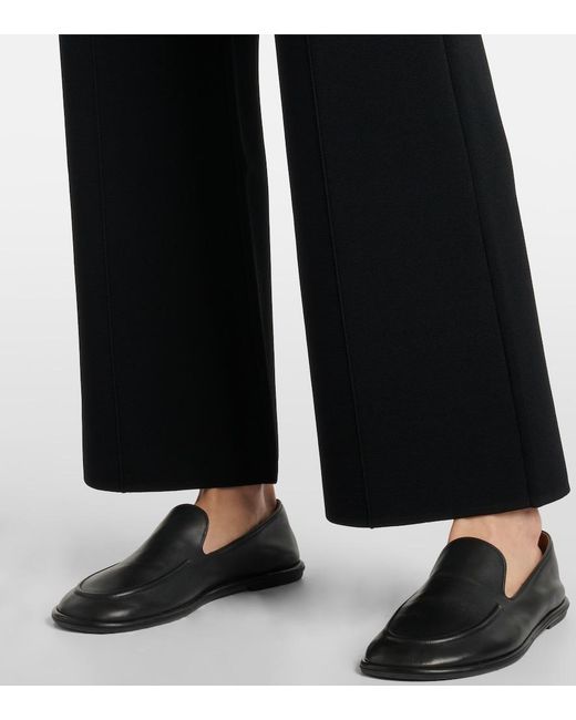 Joseph Blue Knitted Mid-Rise Flared Pants