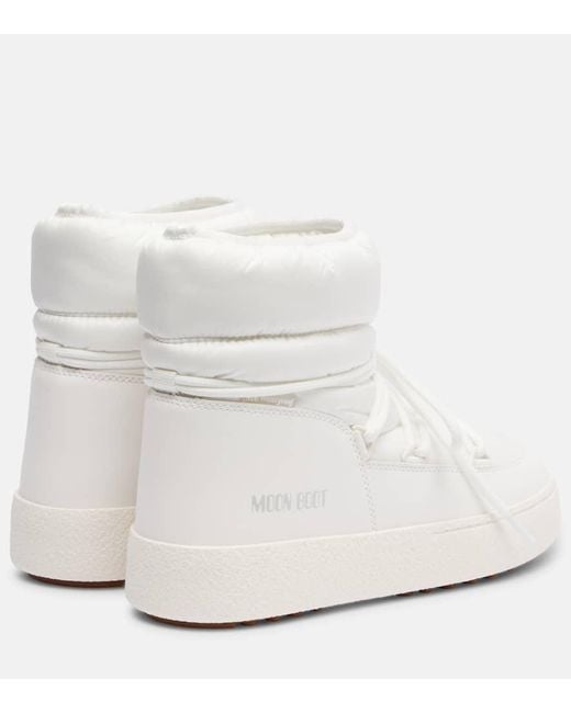Moon Boot White Ltrack Low Snow Boots