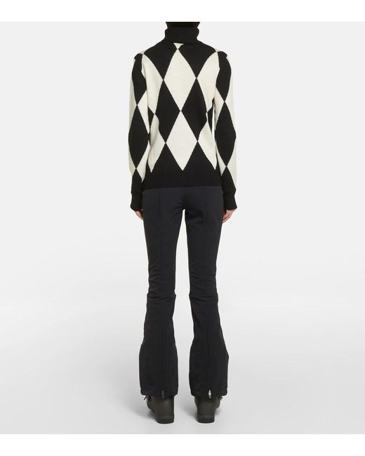 Perfect Moment Black Diamond Wool Turtleneck Sweater