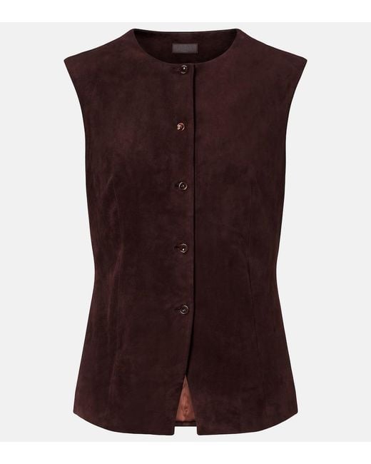 Stouls Brown Suede Casino Vest