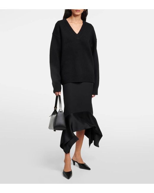 Totême  Black Wool And Cashmere Sweater