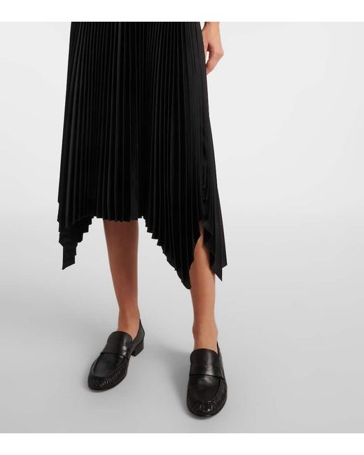 Joseph Black Darno Plisse Midi Dress