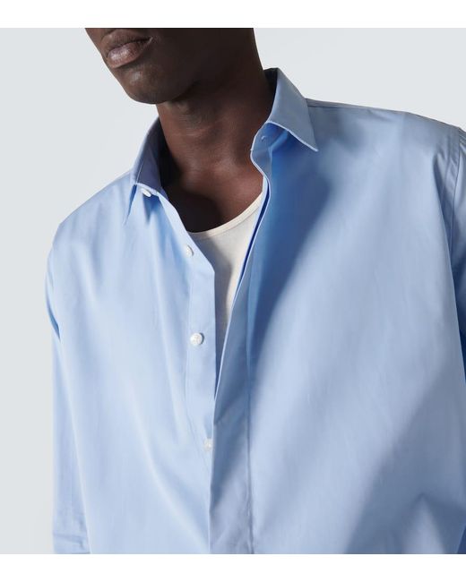 AMI Hemd aus Baumwollpopeline in Blue für Herren