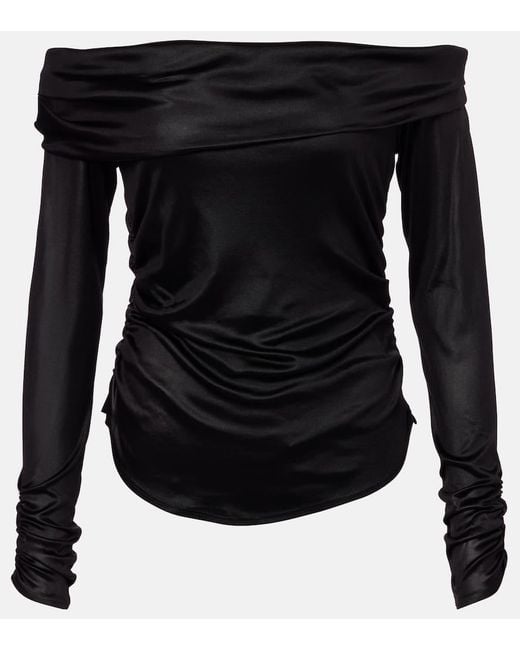 Top Enesa Pff-Shoulder di Isabel Marant in Black