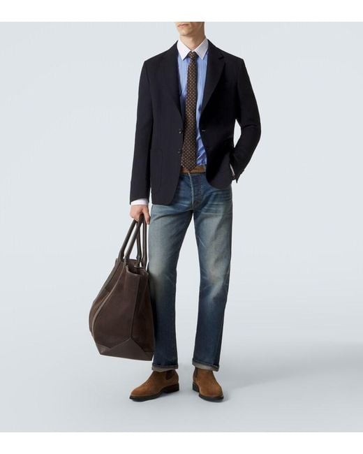 Tom Ford Blue Wool Jacket for men