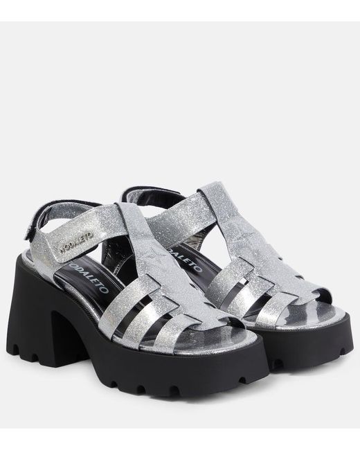 Sandalias Bulla Emma Con Plataforma NODALETO de color Black