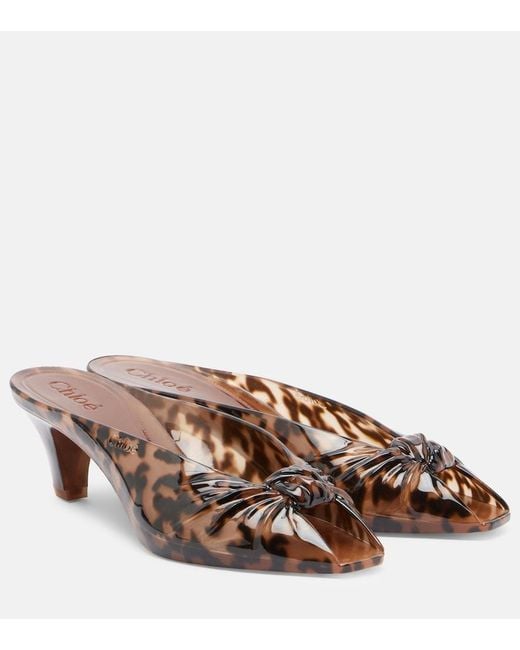 Chloé Brown Jelly Tpu Mules