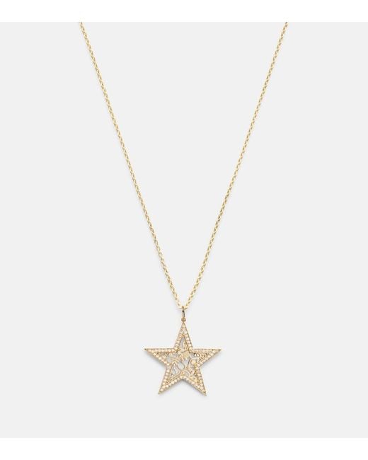 Sydney Evan White Icon Wallpaper Star 14Kt Pendant Necklace With Diamonds