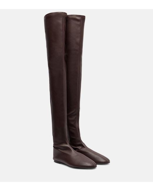 Proenza Schouler Brown Tee Over-The-Knee Boots