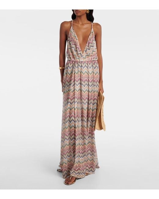 Missoni Natural Zig Zag Maxi Dress