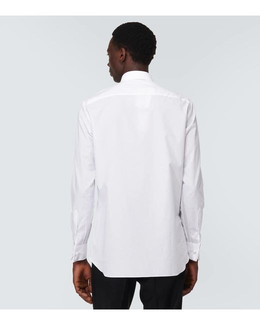 Brioni Oxford-Hemd aus Baumwolle in White für Herren
