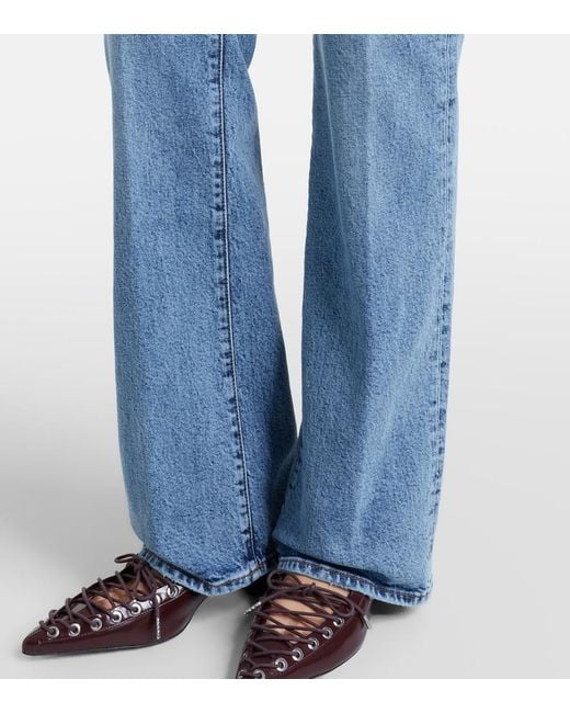 FRAME Blue The Arrow Flared Jeans