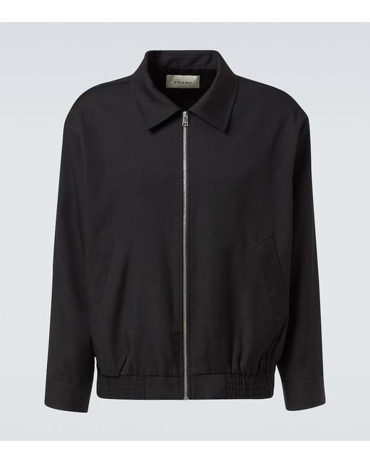FRAME Black Wool Blouson for men
