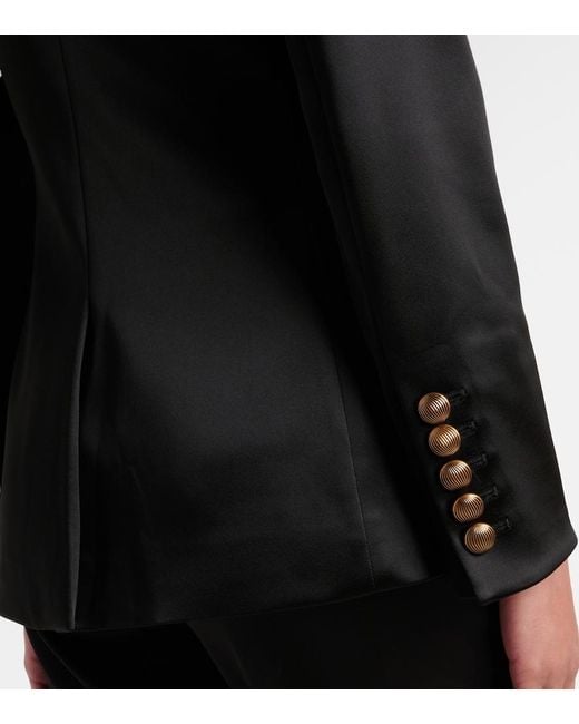 Veronica Beard Black Cynthia Satin Blazer
