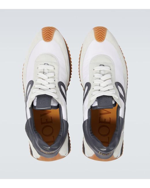 Sneakers Flow Runner con suede di Loewe in Gray da Uomo