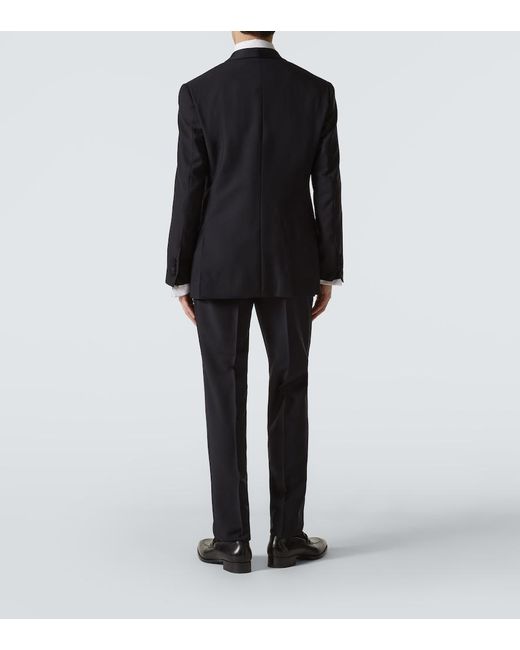Thom Sweeney Black Wool And Mohair Tuxedo for men