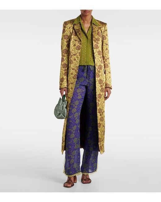 Camicia Chowy Con Borchie di Dries Van Noten in Green