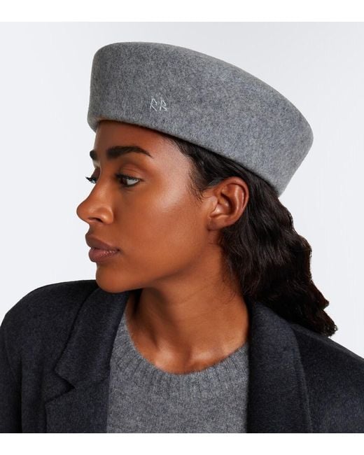 Ruslan Baginskiy Gray Wool Felt Hat