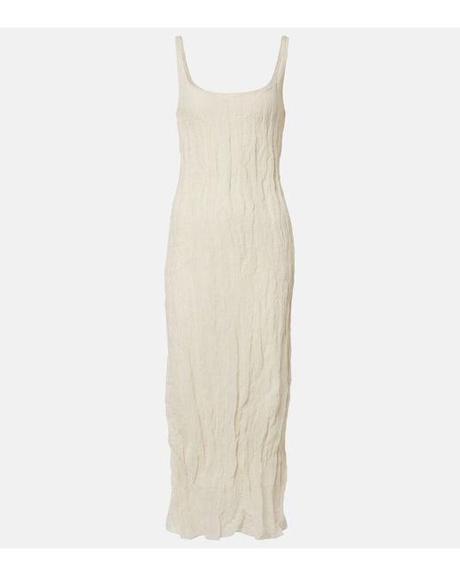 Rohe White Cotton-Blend Midi Dress