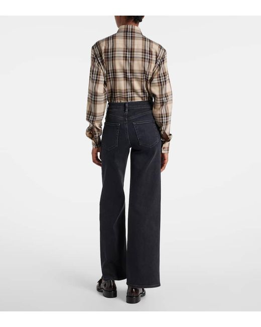 Jeans Anchos Le Slim Palazzo FRAME de color Blue