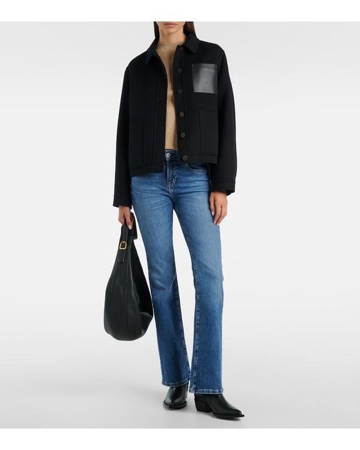 AG Jeans Blue Sophie Mid-Rise Bootcut Jeans