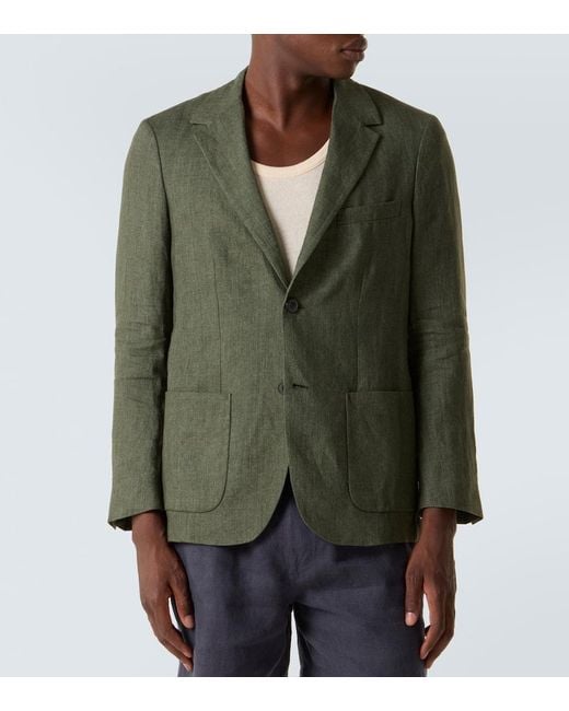 Blazer di Sunspel in Green da Uomo