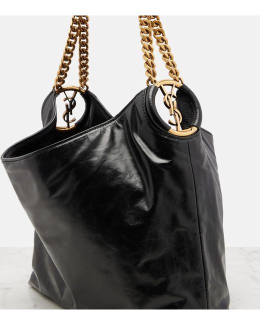 Saint Laurent Black Hortense Small Leather Shoulder Bag