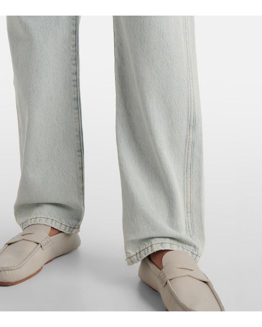 Khaite Blue Callum Straight Jeans