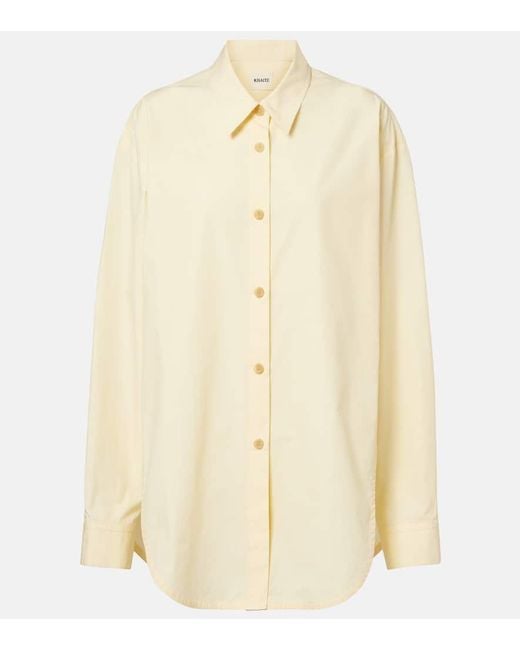 Khaite Natural Goya Cotton Poplin Shirt