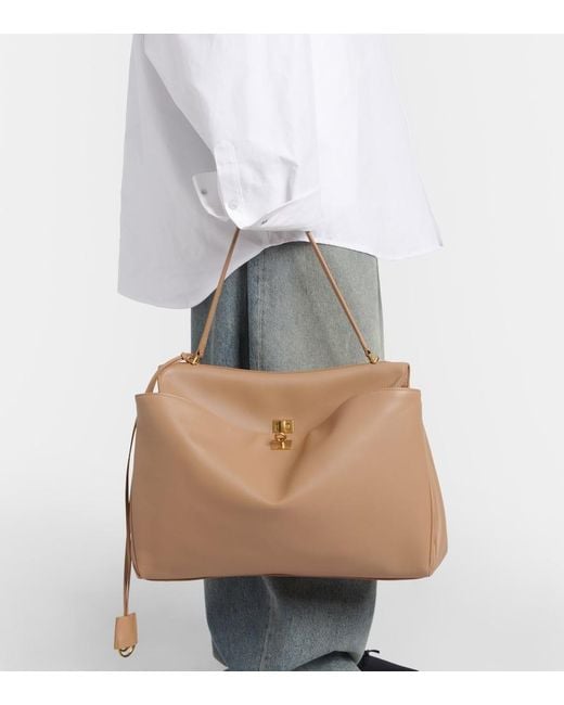 Balenciaga Brown Rodeo Large Leather Shoulder Bag